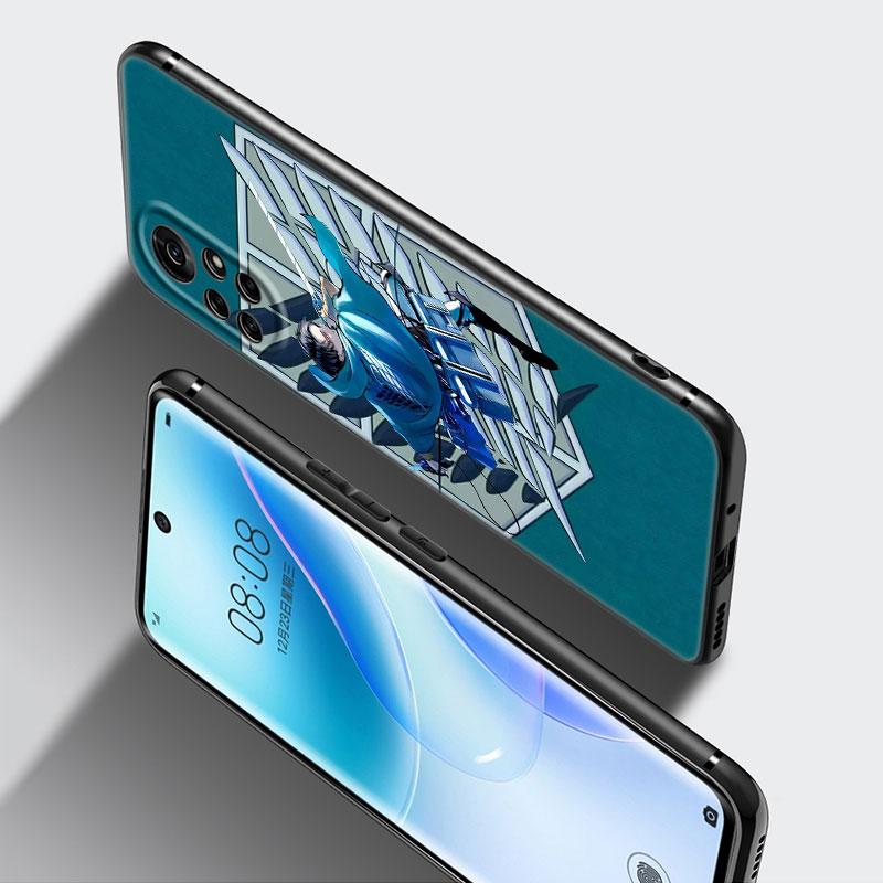 Чехол для телефона с логотипом аниме «Атака Титанов» для Huawei Honor 60 50 SE 30S Mate 30 20 10 Lite 40 Nova 9 8 Pro Y60 8i 7i 7SE 5T Premium