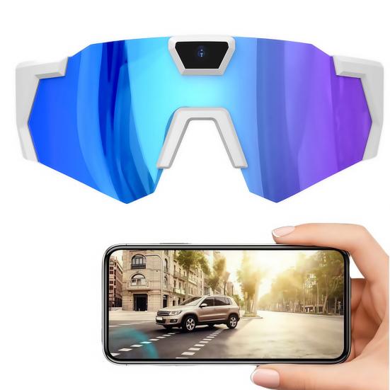 4K POV Glasses Smart Baseball Sunglasses with Camera Photos Audios Videos Recording Lightweight Men Women Camera Wearable Eyewear