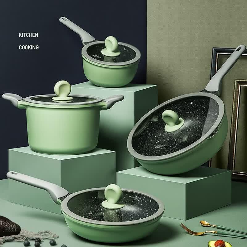 COOKER KING Bamboo Stone Series 3-Piece Cookware Set