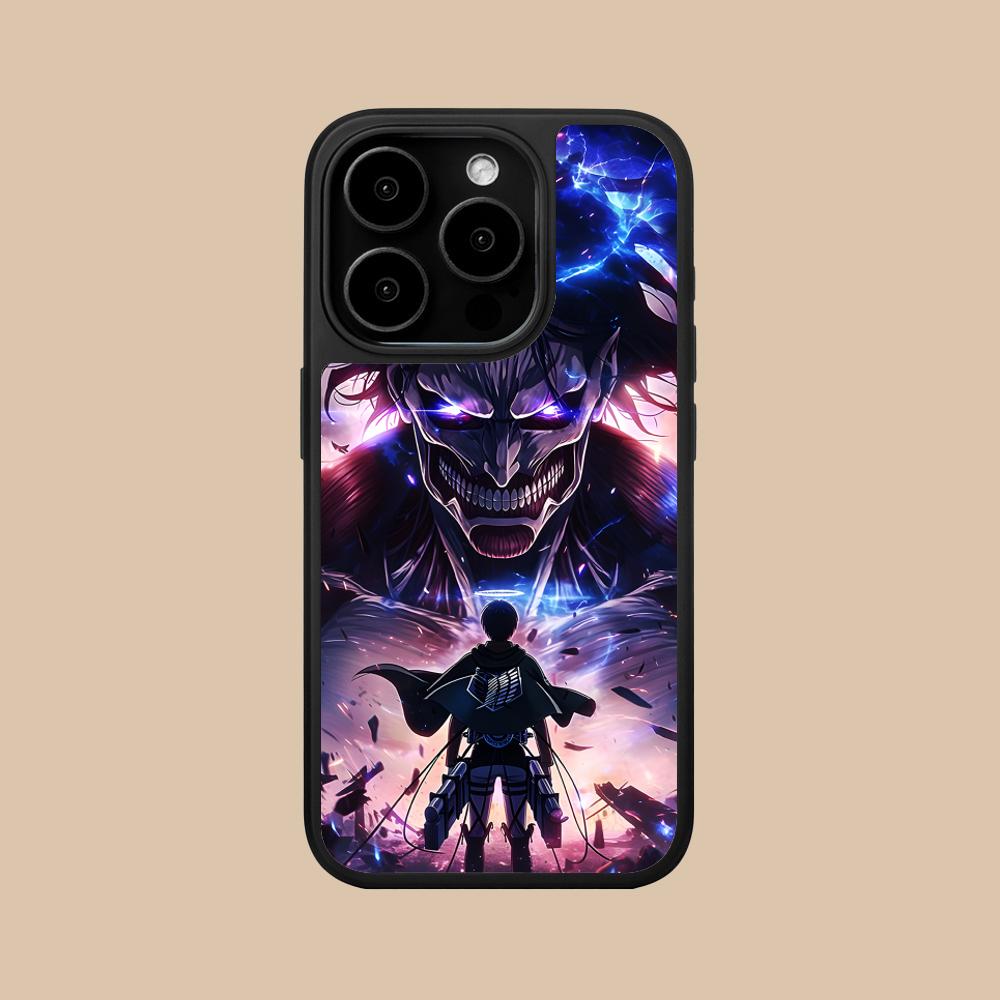 Чехол для мобильного телефона AOT Эрен Йегер Матовая поверхность для iPhone 17 16 15 14 13 12 11 Air Pro Max Plus Цветной чехол