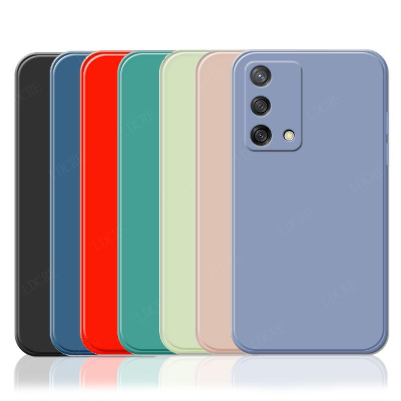 For Cover OPPO Reno 6 Lite Case For Reno 6 Lite Capas Luxury Liquid Silicone Shockproof Full Soft Cover For Reno 6 Lite Fundas
