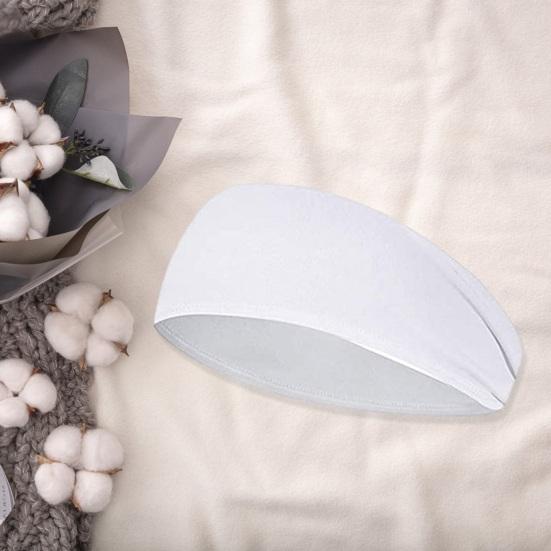 Men Sports Headband Moisture Wicking Wide Workout Headband Quick Drying Solid Color Running Cycling Sweatband Headband