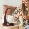 Wooden Yarn Holder Rotatable Handmade Wool Yarn Winder Crocheting Magnetic Levitation Yarn Ball Storage Rack