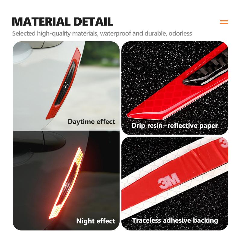 For Opel Reflective Car Sticker Door Edge Guards Trim Molding Protection Strip Scratch Protector Insignia Corsa Zafira Meriva YC4