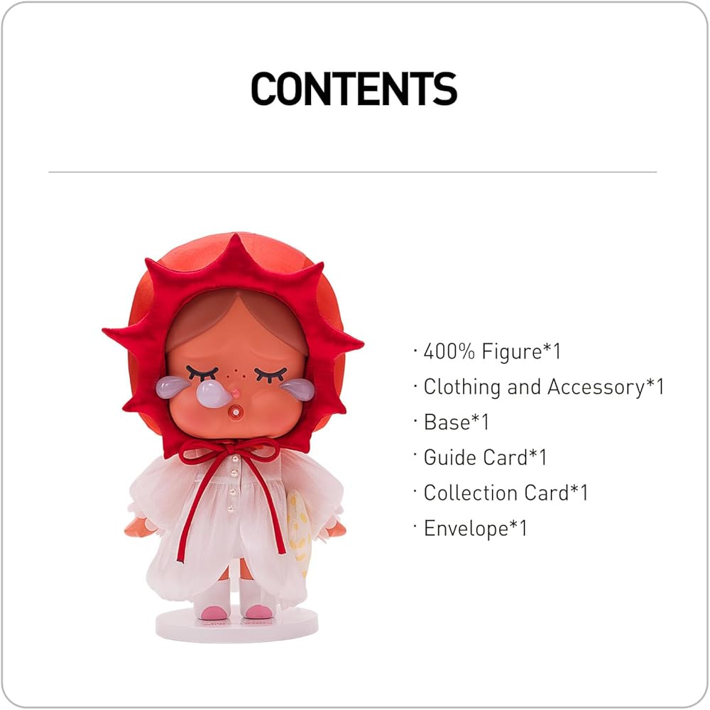 Pop Mart Mega Crybaby The Sleepy Sunny 400% Коллекционная фигурка Игрушка Модель Подарок