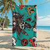 New, Double-sided Velvet Beach Towel Quick-drying Sports Towel Printed Bath Towel
