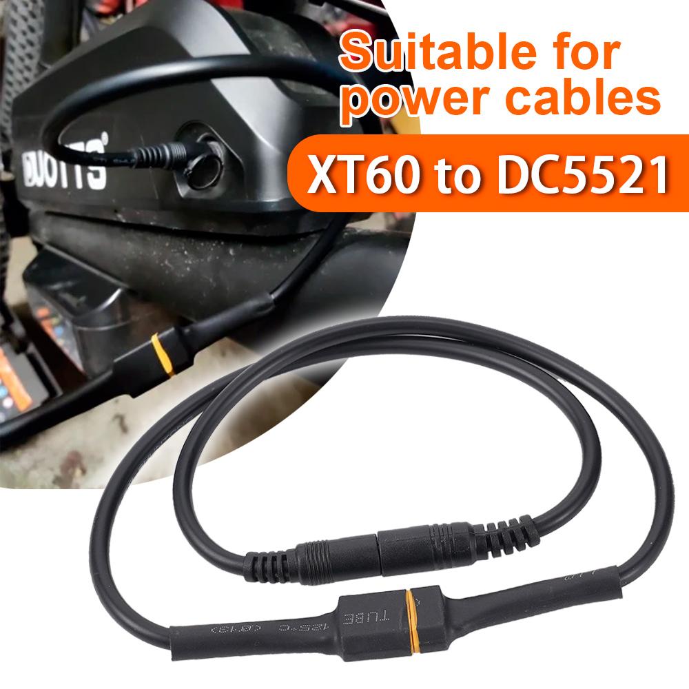 DC 5.5 2.1 2.5mm XT60 XT30 Female Male Plug To T Plug Female Male Adapter Connector With 18AWG Silicone Wire