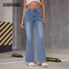Женские прямые широкие брюки с высокой талией, джинсы, брюки