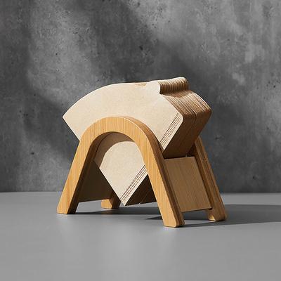 Держатель для бумажных фильтров для кофе ручной работы, деревянная стойка для хранения, диспенсер для кофейных принадлежностей, подставка для хранения бумажных фильтров