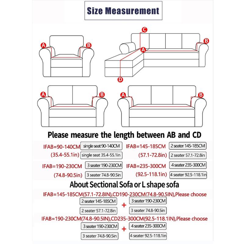 High Elastic Bubble Grid Sofa Cover 1/2/3/4 with Skirt Hem, All Season Universal Pet Anti Dirt
