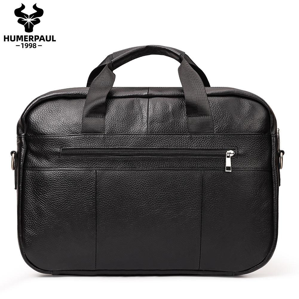 Мужской портфель из натуральной кожи, большая вместительная сумка для компьютера, спортивная сумка
