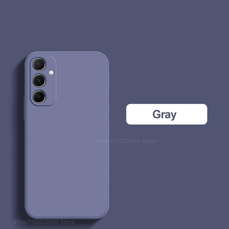 Для Samsung A55 A15 A54 Чехол Мягкий жидкий силиконовый чехол для телефона Samsung Galaxy A55 A15 A54 5G Противоударный чехол для Samsung A55