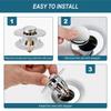 Copper Sink Stopper Pop Up Sink Plug Portable Universal Drain Cover  Bathroom