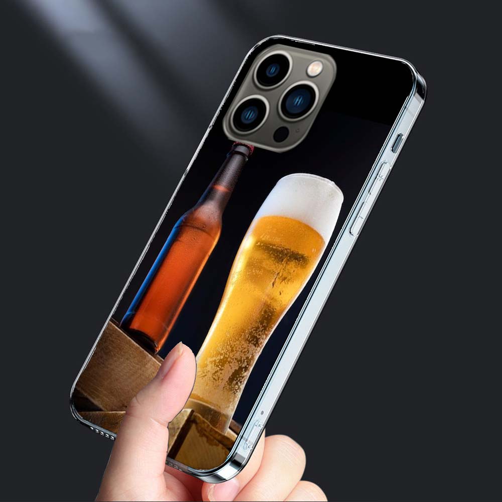 Свежее холодное пиво Чехол для телефона Для Iphone 16E 15 Pro 14 Plus 17E 16 17 Pro Max Air 11 12 13 Mini Ударопрочный Capa Милый Чехол TPU