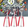 3pcs set Trigger Release Ice Cream Scoop Set Stainless Steel Stainless Steel Scoop  Food Preparation