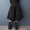 Plus Size High Waist Black Vintage Casual Loose Long for Woman Skirts Womens Skirt