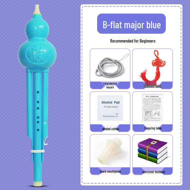 Beginner Hulusi Gourd Flute for Primary School Students - Ethnic B-flat and C Key Musical Instrument