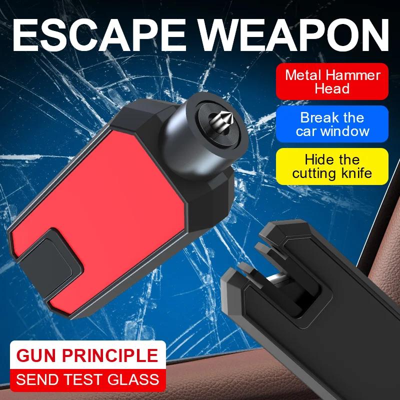 Car mounted multifunctional car glass broken window escape hammer, window cutting emergency escape car accessories
