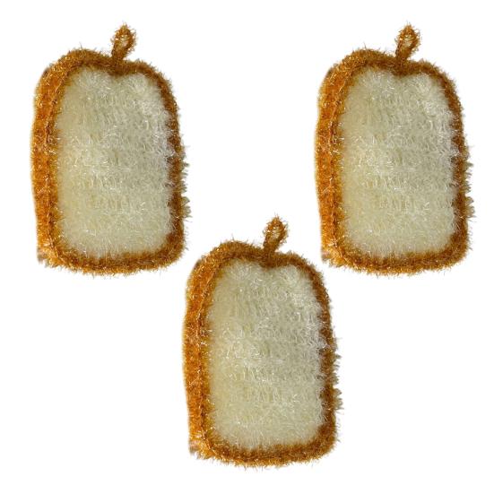 Бытовая кухонная тряпка в форме тоста, сжатая целлюлозная губка для мытья посуды, кухонные принадлежности для уборки