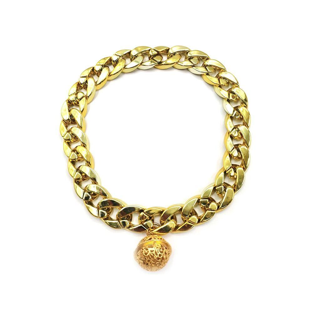 Party Dog Supplies Cat AccessoriesL Pet Necklace Dogs Collar Bulldog Pitbull Collar Cuban Chain