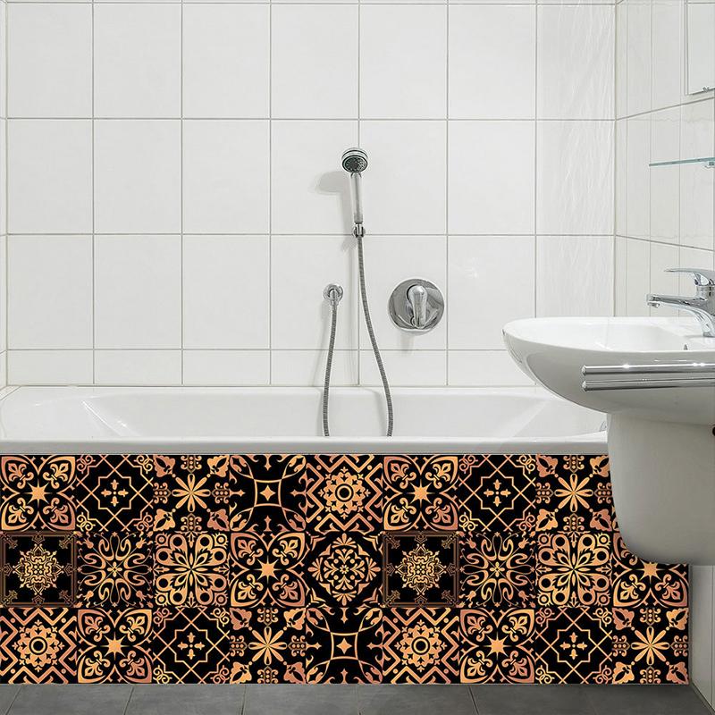 Ретро кухонные столы наклейка плитка узор напольная наклейка матовая поверхность плитка наклейка водонепроницаемая