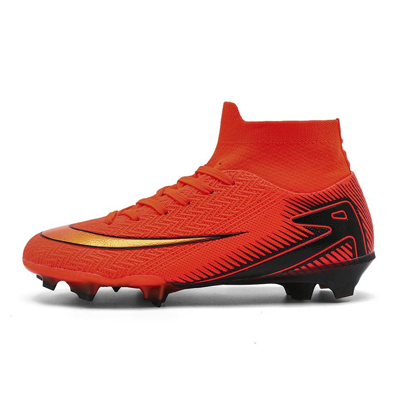 Новые мужские футбольные бутсы для зала, футбольные бутсы для матчей, с длинными шипами, кроссовки, дышащие, сверхлегкие, для тренировок, дропшиппинг