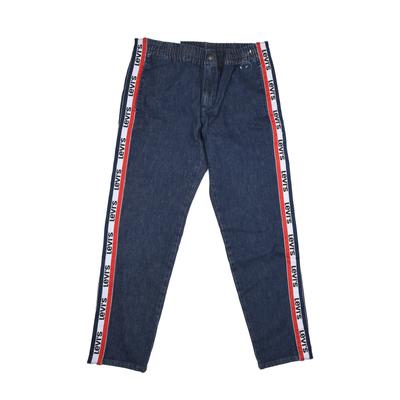 Джинсы повседневные Levis Vintage зауженные с принтом логотипа сбоку, мужские, синие 57796-0001