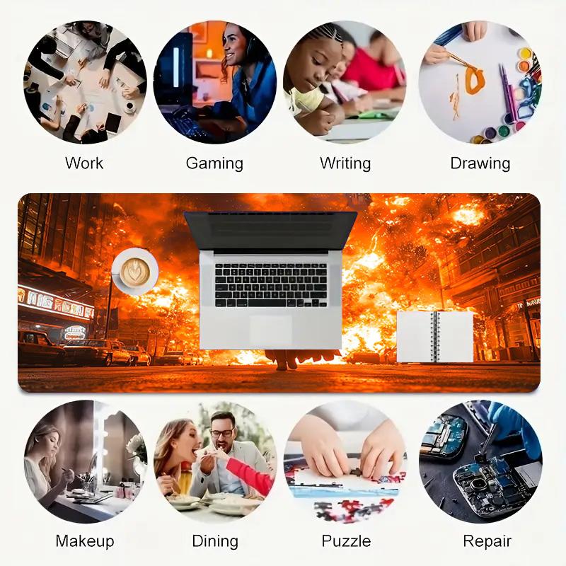 Apocalypse Xl Gaming Mouse Pad Nonslip Rubber Base Stitched Edge Waterproof Desk Mat For Pc Laptop Gamer Office Computer Accessories C92718