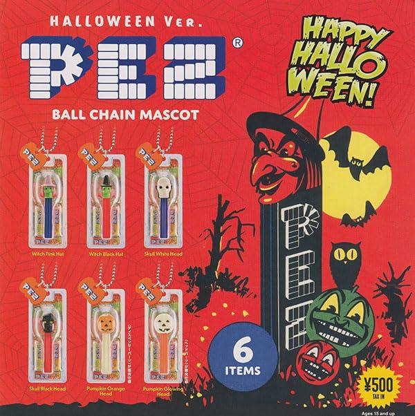 Цепочка с шариками PEZ Маскот ХЭЛЛОУИН Полный набор из 6 шт. Вер.