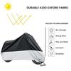 Motorcycle Waterproof Sun Protection Cover Rain Dust Anti-theft with Lock Hole