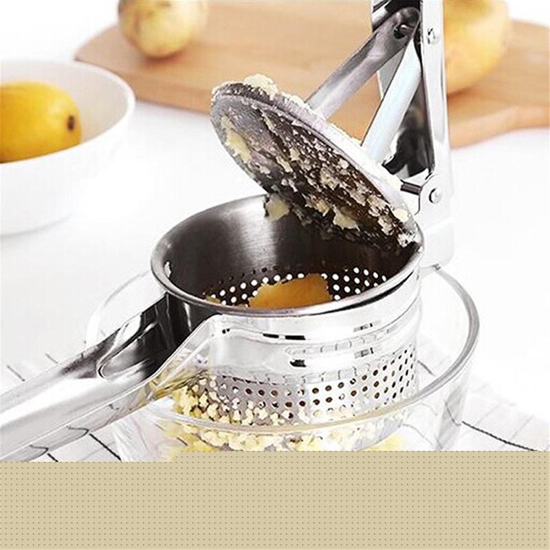 Многофункциональная ручная соковыжималка для лимона с боковым отверстием, соковыжималка из нержавеющей стали, пресс для чеснока, инструмент для коктейлей и бара