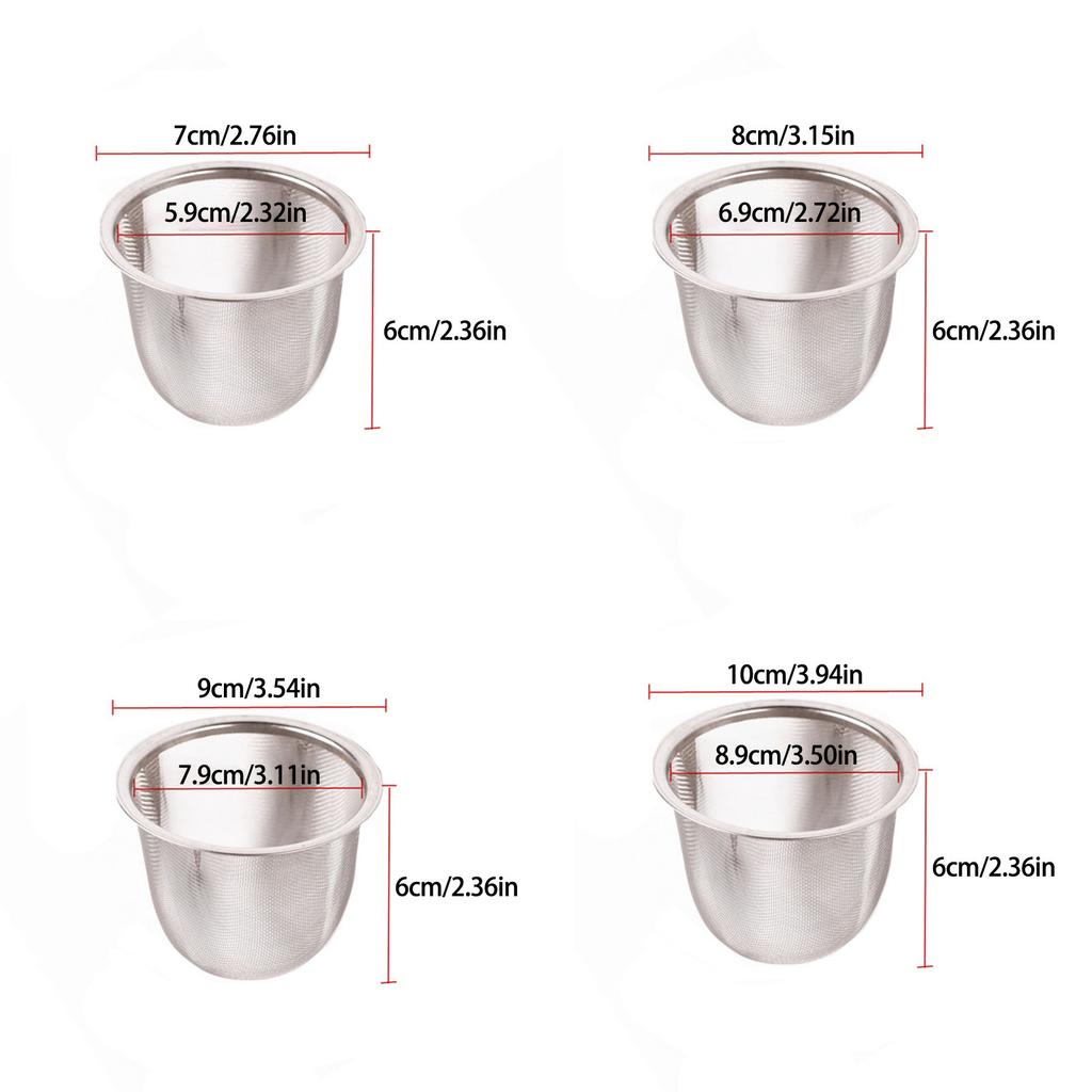 Профессиональный фильтр для чая из нержавеющей стали, заварочный чайник, мелкоячеистое сито для заваривания кофе и ингредиентов для супа