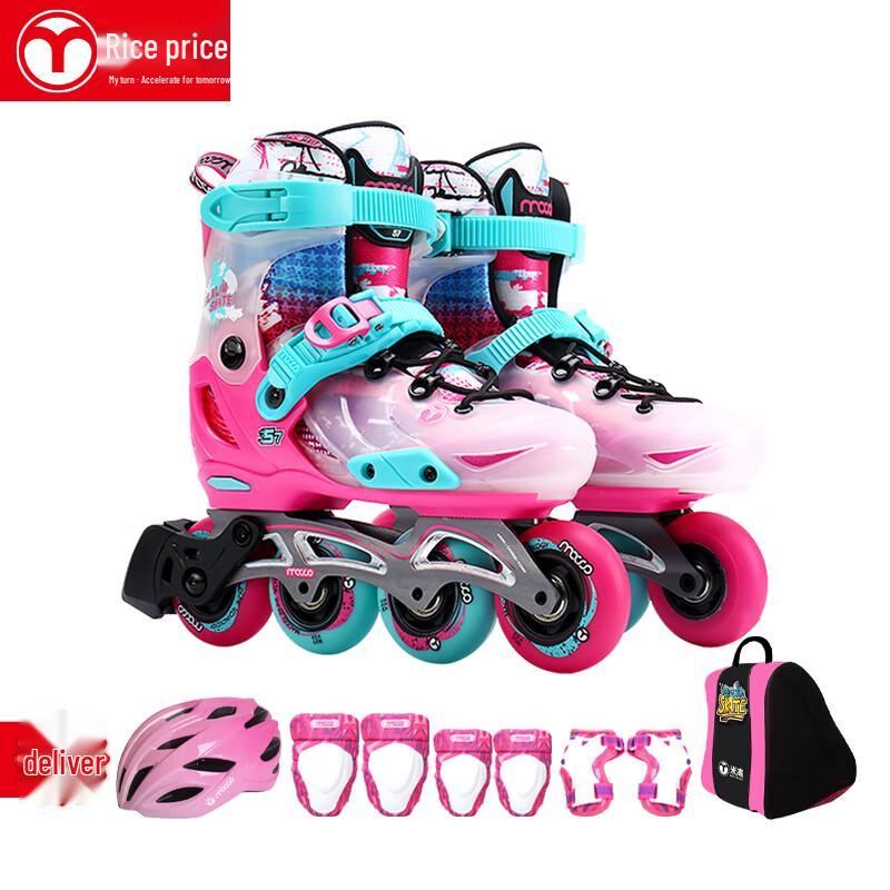 Детские регулируемые роликовые коньки Micro S7 Полный комплект