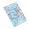 Cute Printing PU Leather Passport Holder Protection Cover ID Credit Cards Case #Map