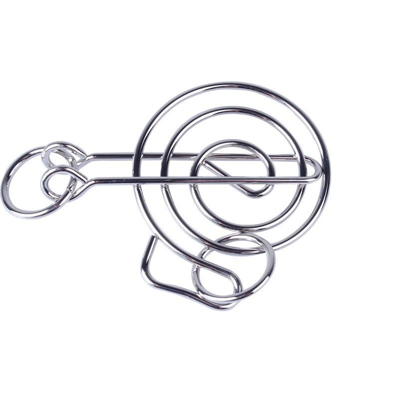 Игрушки-головоломки с девятью кольцами и высокой сложностью развязывания колец, петлеобразная игрушка для развития интеллекта, чтобы развязать кольца