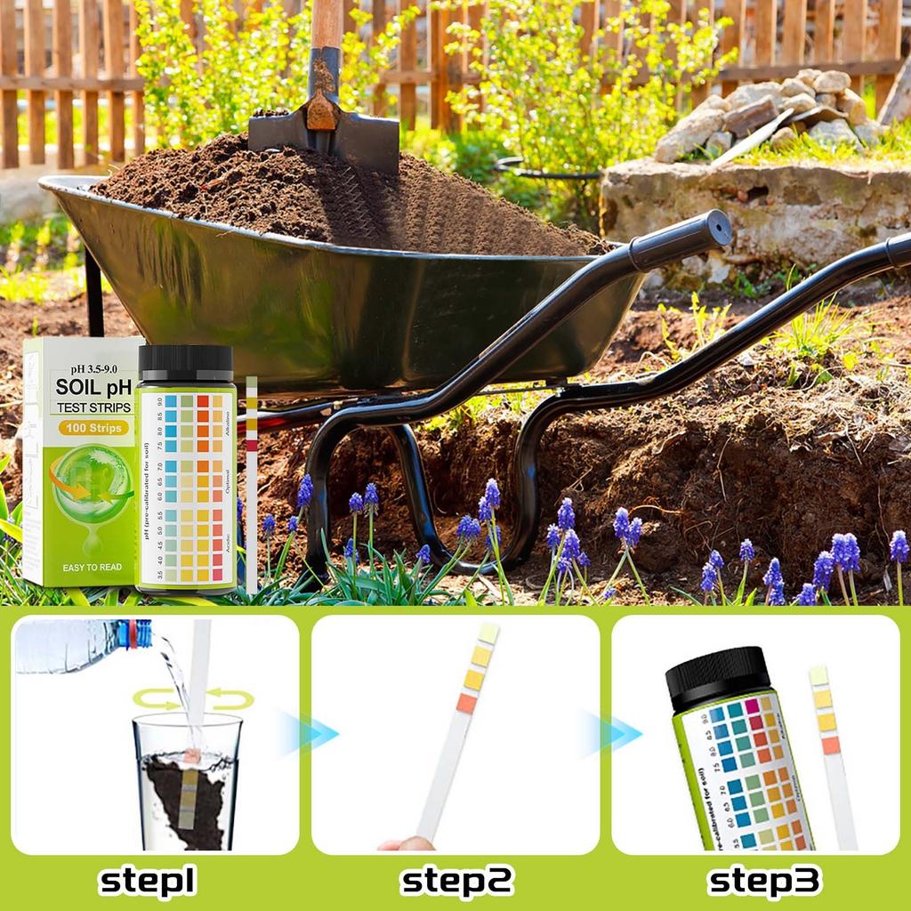 Soil PH Value 3.5-9 Soil Testing Paper, An Accurate And Easy-to-use Soil Testing Instrument For Gardens, Lawns, And Plant Care
