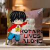 Popular KKotaro Lives Aloneed Cushion Cover Soft Washable Pillow Case Multi-Scene for Couch Bed Travel Office Use