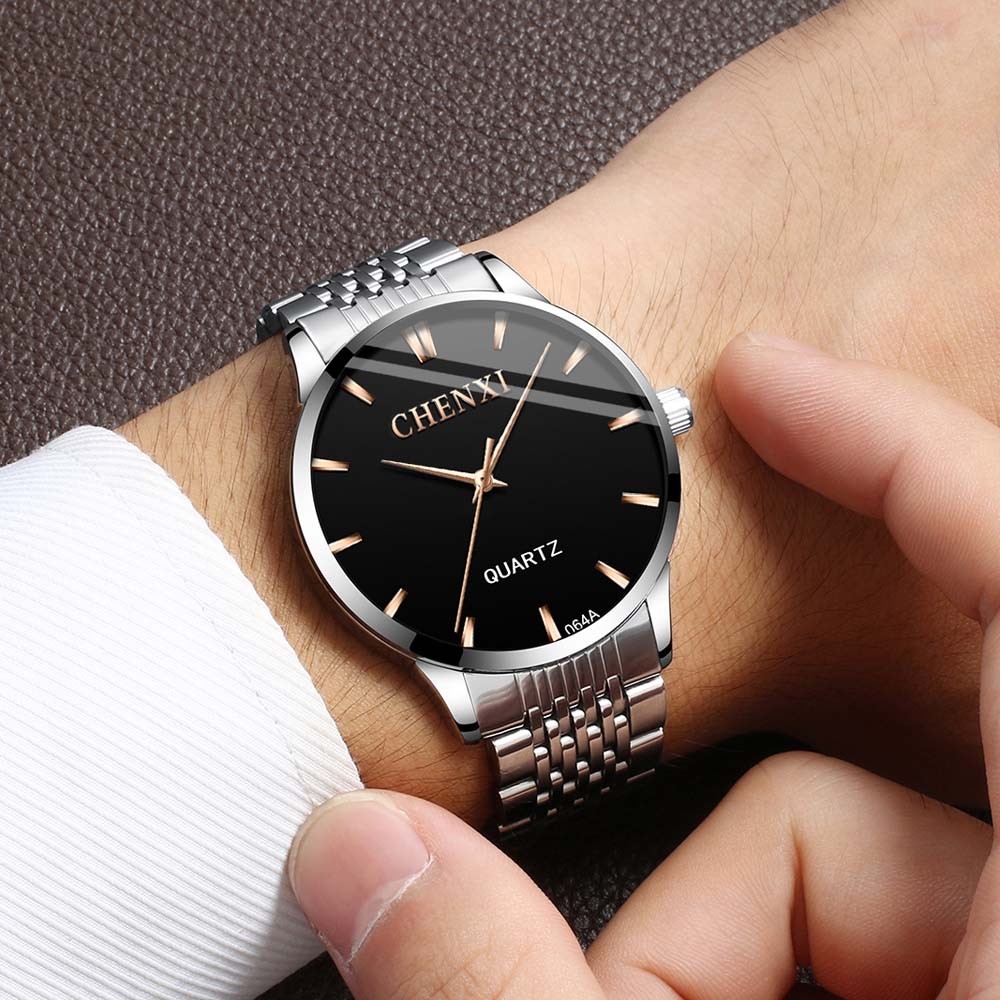 CHENXI Men's Minimalist Quartz Watch Business Water-Resistant Men's Wristwatch Male Clock reloj hombre relogio masculino