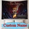 Custom Name Fran Bow Dark Woods Tapestry - Wall Hanging Tapestries Large Tapestry for Livingroom Bedroom Hotel Bar Decor