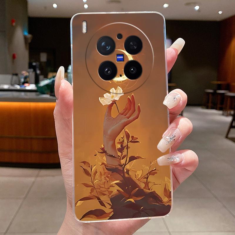 Модный Чехол-Вулкан для Vivo X300 Pro, Прозрачный Мягкий TPU, Защита от Царапин, Чехол для Пары