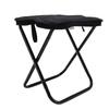 Походный стул Легкий каркас из алюминиевого сплава Складной стул Встроенное хранилище для путешествий Пешего туризма Рыбалки Пляжа Черный