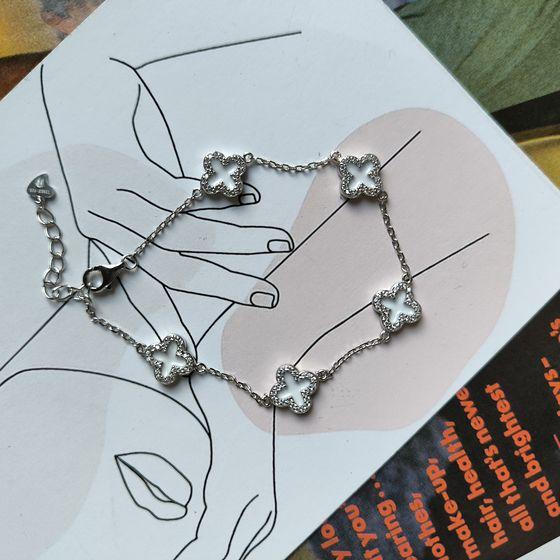 Серебряный браслет с емаллю, вес изделия 5 гр (2185536)