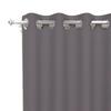 Plain, Wrinkle-free Eyelet Curtain 135x250 Cm ALIX Anthracite, by Soleil D'ocre