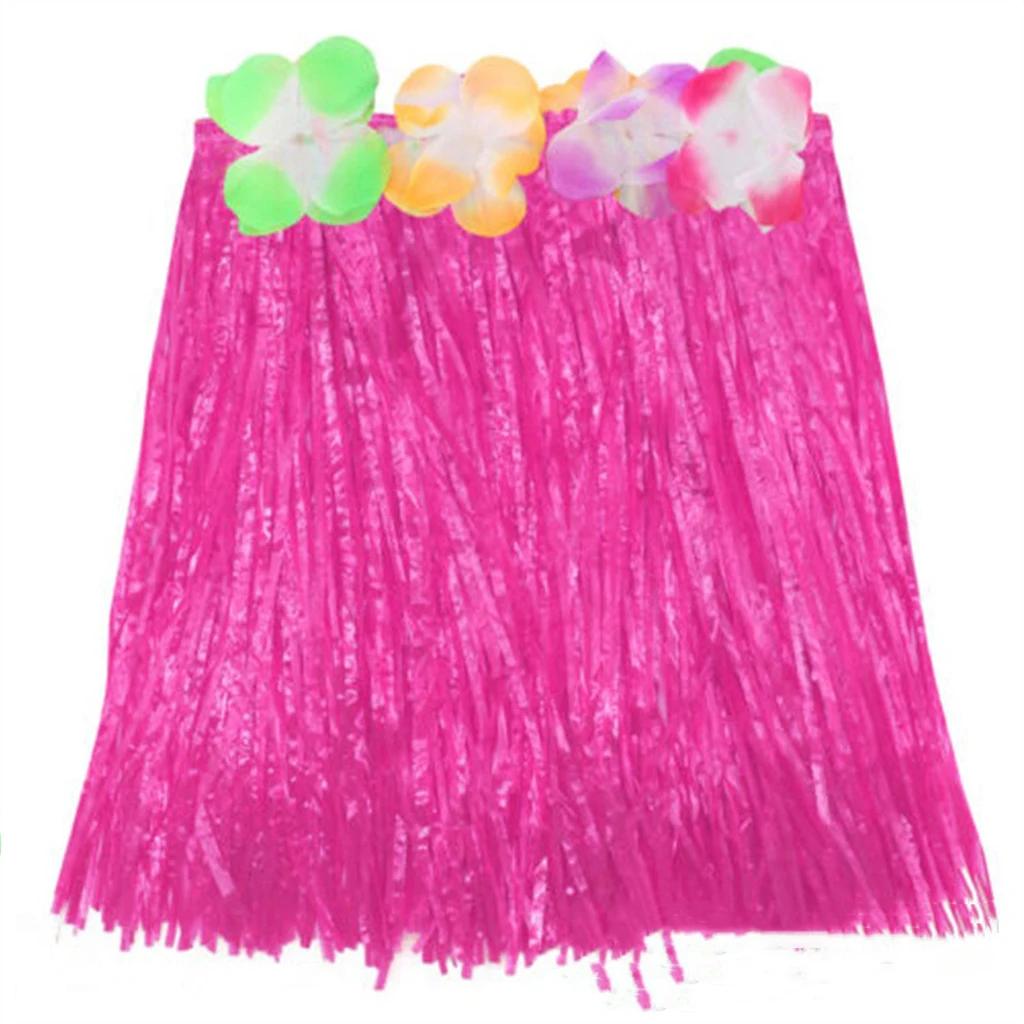 30 см гавайская карнавальная вечеринка детская юбка из травы летняя пляжная вечеринка украшения Aloha Luau наряд тропические гавайские украшения на день рождения