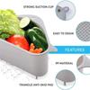 Multifunctional Corner Sink Drain Rack Shelf Suction Cup Sink Strainer Drain Basket Bowl Sponge Holder Kitchen Organizer Storage