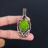 Green Flash Labradorite Pendant Gemstone Jewelry, 999 Copper Wire Wrapped Pendant, Handmade Jewelry Birthstone Pendant, Gift For Him