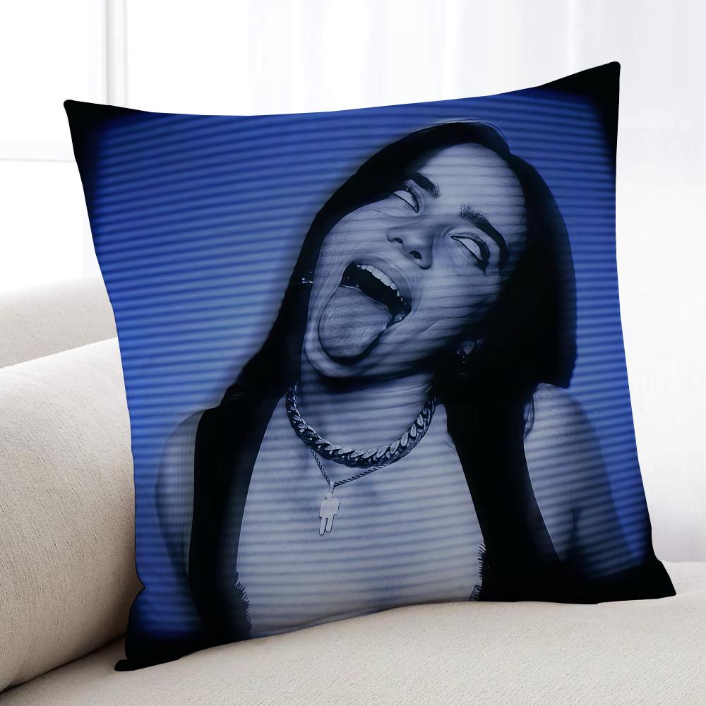 Певец B-Билли Айлиш-Eilish-ES наволочка для подушки Дом Постельное белье Диван Гостиная Наволочка Простая Мягкая для кожи Чехол на подушку Подарок на вечеринку
