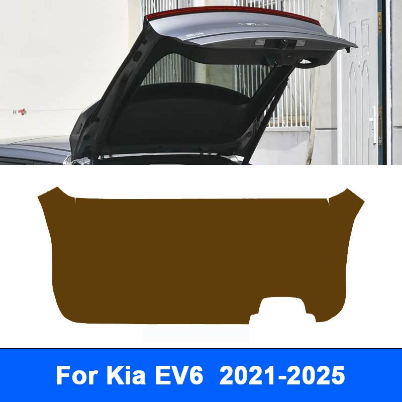 For Kia EV6 - 2024 2025 Car Trunk Tailgate Protection Pad Trunk leather Anti-dirty Protective Pad Interior Accessories