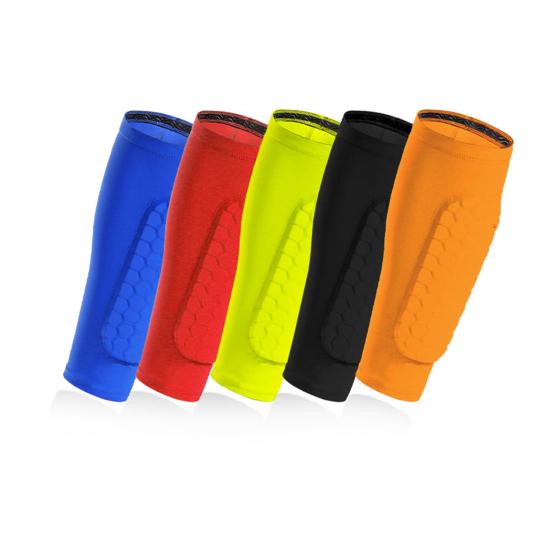 1 Pair Soccer Shin Guards Adults Impact Protection Shin Guards with Honeycomb Pads Anti-Slip Ski Shin Pads for Football Rugby Tennis