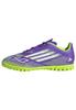Adidas Futsal Shoes Junior F50 Club TF Boys Girls Unisex Kids NIL94 Purple Lemon Cm 17-24.5cm Rush/Footwear White/Lucid (JI0039) 22.5